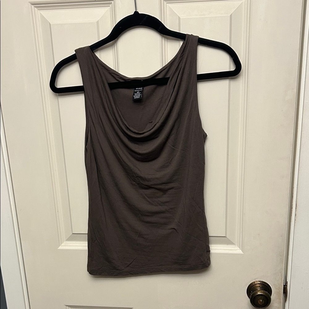 New York & Company Brown Tank Top